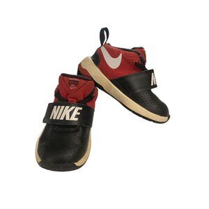 Nike 881943 Team Hustle D 9 Toddler Size 7C Black Red Sneakers Shoes